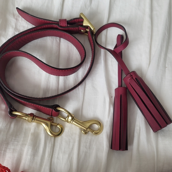 Coach Legacy Leather Courtenay Hobo Slouchy Shoulder Bag In Deep Port - Picture 12 of 16